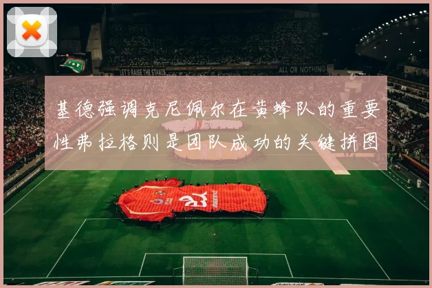 基德强调克尼佩尔在黄蜂队的重要性弗拉格则是团队成功的关键拼图